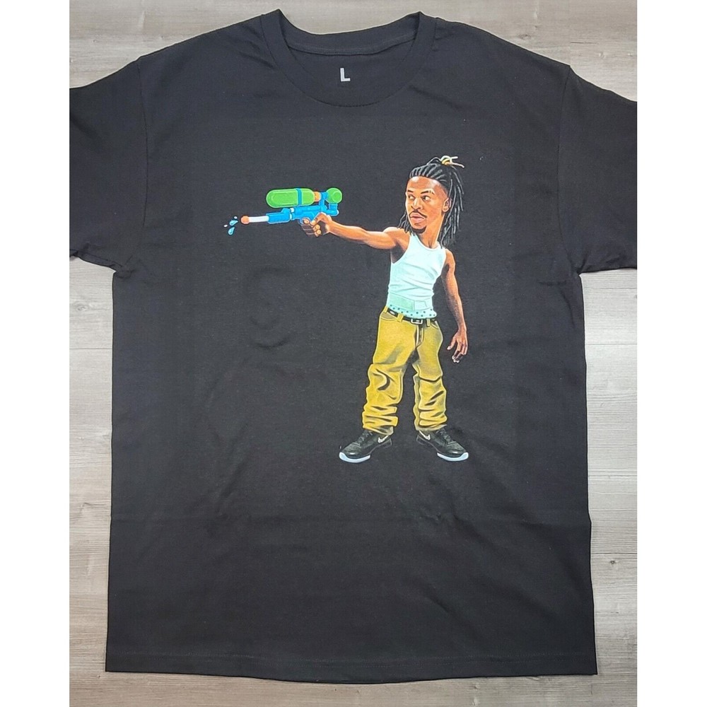 Ja Morant Super Soaker Memphis Grizzlies Locker Room Incident Funny Tshirt Large